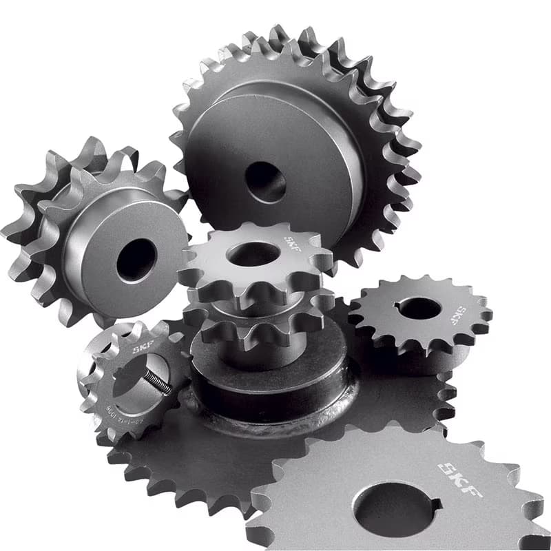 Machined sprocket hub with keyed bore and set screw holes, pre-installation.