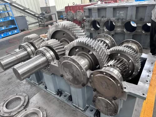 Overhauled gearbox ready for return to service at the bottling plant.