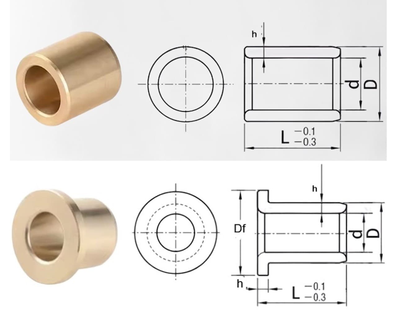 Bushing bore being checked with a precision gauge for diameter accuracy.