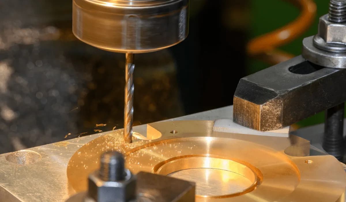 Material stock (phosphor-bronze) prior to machining.